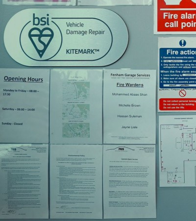 BSI 10125 Kitemark approved Bodywork Fenham Newcastle